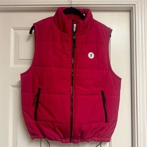 EUC Peloton Vest Women’s Medium Pink Quilted Puffer Vest - Size M